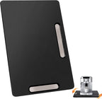 Joy&Grace Appliance Slider for Kitchen Appliances 360° Rolling Sliding Tray for Coffee Maker Countertop, Bamboo Coffee Pot Slider Rolling Tray (Black, Medium 14.5" x 10")