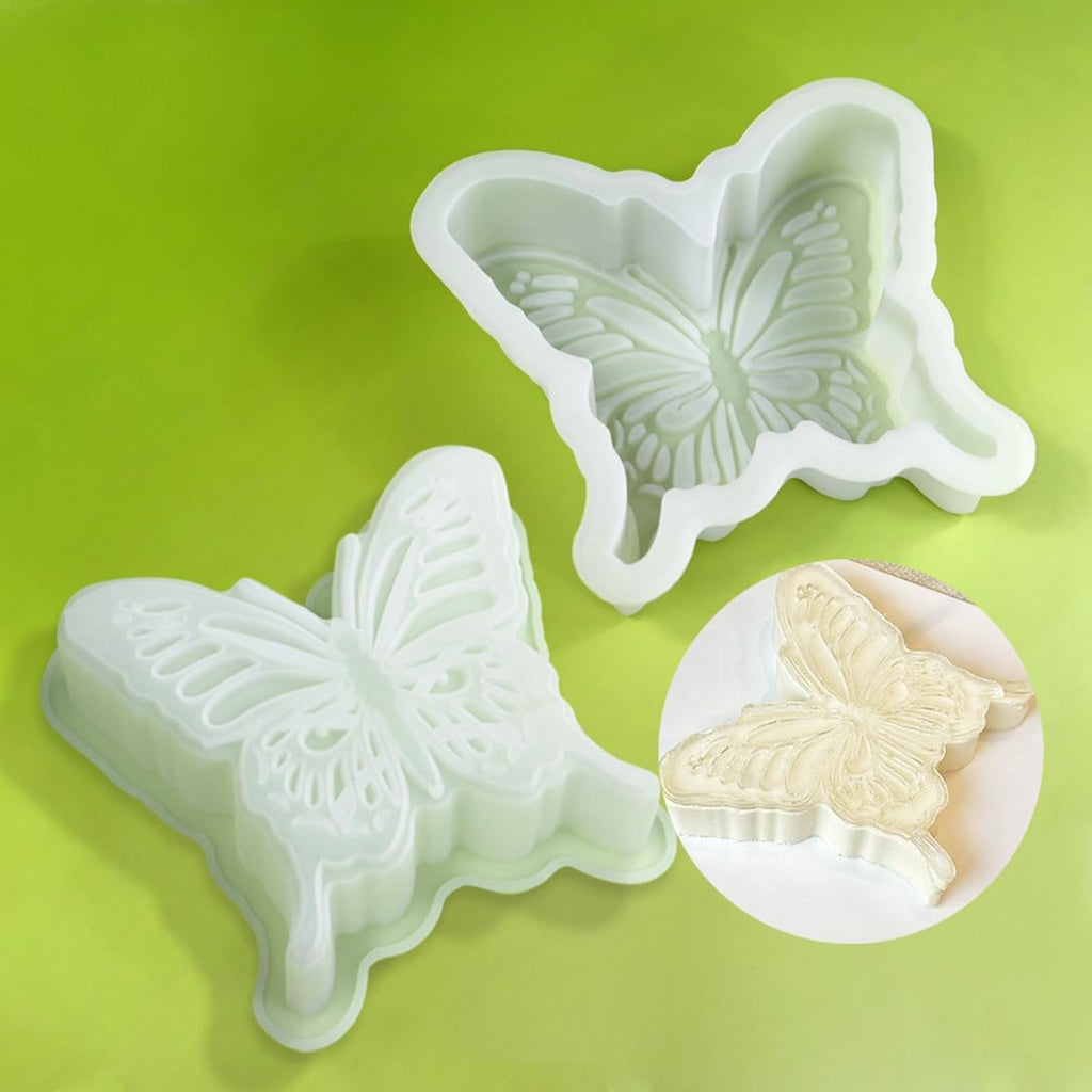 mostsom 3D Butterfly Design Silicone Mousse Mold DIY Dessert Pudding Chocolate Mould Wedding Cake Decorating Tools Bakeware (A_ Butterfly)