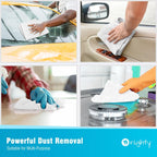 Orighty Microfiber Cleaning Cloth, 12 Pack Microfiber Towels for Cars, Highly Absorbent Car Cleaning Supplies, Lint Free Cloths Clean Rags for Car Care, House, Kitchen, 12x12 inch, White