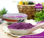 Orgnisulmte Purple Sweet Potato Powder 4.23 Oz, 100% Pure Natural Premium Purple Yam Powder for Food Coloring 120g