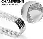 Guowall Stainless Steel Cake Ring, Multi Shaped Fruit Tarte Crust, Square Rectangle Round Oval Shape Pastry Food Ring Nonstick DIY Baking Tools - 8pcs