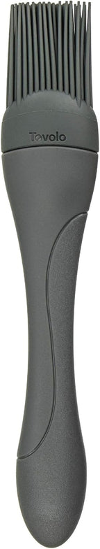 Tovolo Large 9” Heat Resistant Kitchen Silicone Cooking Brush Great for Pastry Baking Basting Sauces Marinades Glazing Oil Brushing Baste Meats Pastries Cakes Desserts, Charcoal Gray