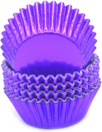 Standard Purple Foil Cupcake Liners Muffin Baking Cups for Party and More, 100-Count