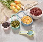Plastic Mixing Bowls Set 8/10 PCS with Measuring Spoon, Colorful Serving Bowls for Kitchen, Ideal for Baking, Prepping, Nesting Bowls for Space Saving Storage (Soft Breeze)
