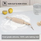 Silicone Mats for Kitchen Counter, 47.3"x23.6"x0.08" Largest Heat Resistant Mat Kitchen Island Waterproof 2MM Thick Countertop Protector Mat Nons-slip Extra Large Counter Mat (Beige Gray)