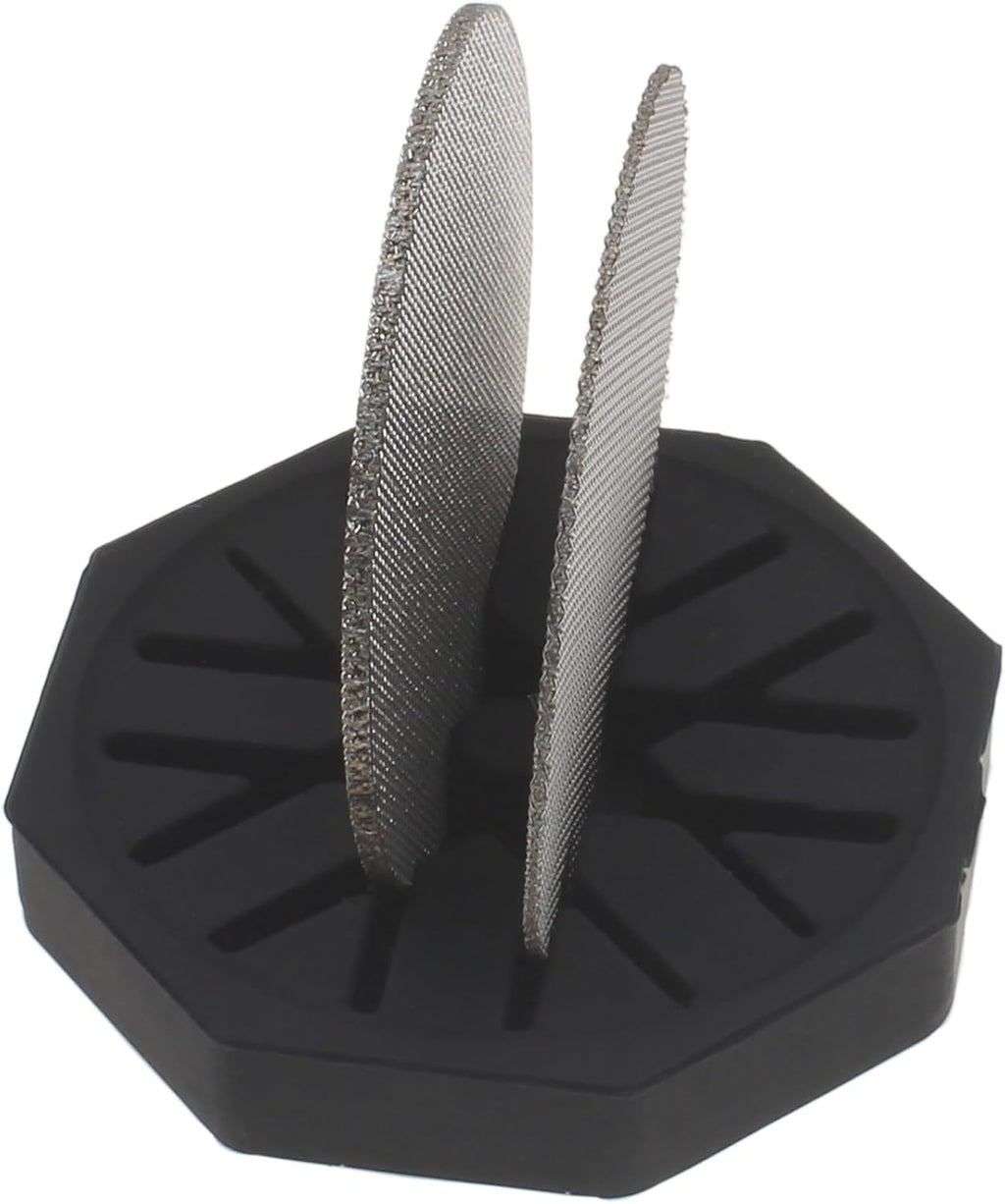 53.5mm Puck Screen Stainless Steel Espresso Puck Screen Coffee Filter Mesh with Silicone Holder Compatible with Espresso Machine 54mm Portafilter Basket (2pcs)