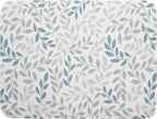 Leaves Branches Dish Drying Mat 18x24 for Kitchen Counter Decor Grey and Blue Leaf Absorbent Reversible Plant Dish Mat Microfiber Drying Pad Dish Drainer Rack Mats for Coffee Bar Home Decor