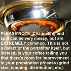 54mm Bottomless Portafilter Compatible for Breville Barista Express, Pro, Touch, and Impress | T Buckle Walnut Handle