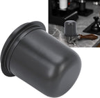 Espresso Dosing Cup Sturdy Stainless Steel Coffee Making Dosing Cup, 150ml 58mm Universal Inverted Coffee Powder Cup for Coffee Machine, 2.7x2.3x2.9in Espresso Cup Release Hand Kit (Silver) (Green)