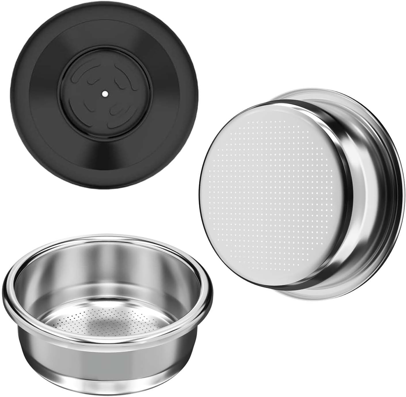 [1 Pack] 18-22g Double Shot Multi-Hole Filter Basket