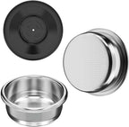 [1 Pack] Precision 18-22g Double Shot Multi-Hole Filter Basket[Italian-Style Craftsmanship][For Rich Crema & Even Extraction] Fits 54mm Breville/Sage: Bambino, Bambino Plus, Barista Express Series