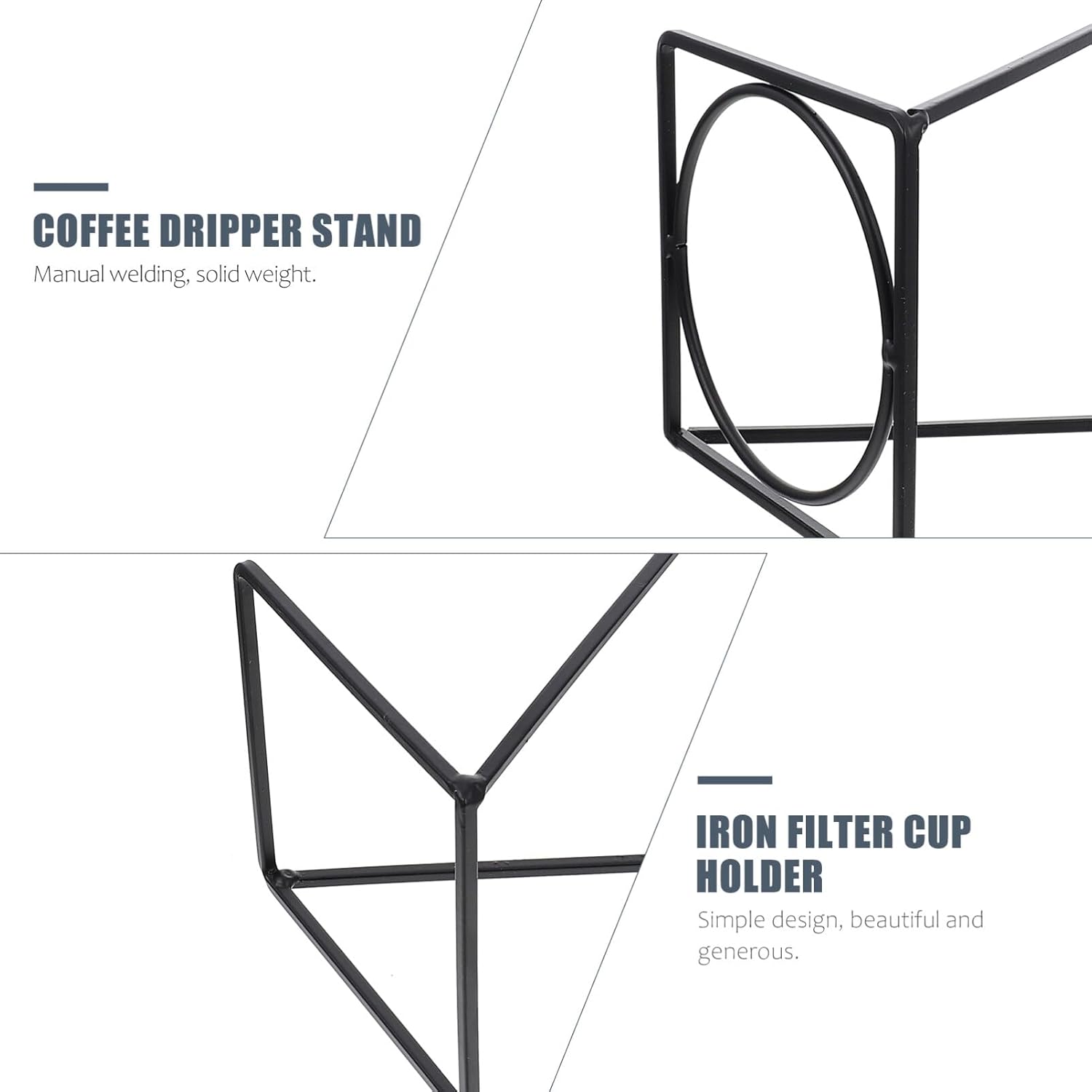 Pour Over Dripper Stand Manual Coffee Filter Maker Pour Over Coffee Holder Filter Cup Holder Tea Strainer Stand for Coffee Beer Drink Maker