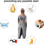 ZQFFB Pinafore Cross Back Apron for Women with Pockets Japanese Smock for Work Gardening Cooking Painting Baking