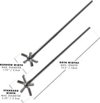 Piña Barware Swizzle Stick Stirrer - Stainless Steel with Smooth Matte Finish (Narrow Width, One Swizzle Stick)