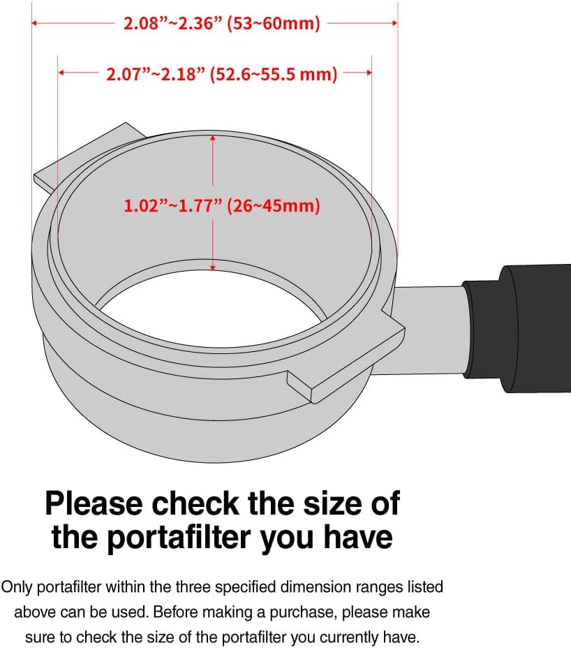 Leverpresso 51mm Ridgeless Filter Basket – 18g 304 Stainless Steel Non-Pressurized Espresso Basket for 51mm Portafilter Machines