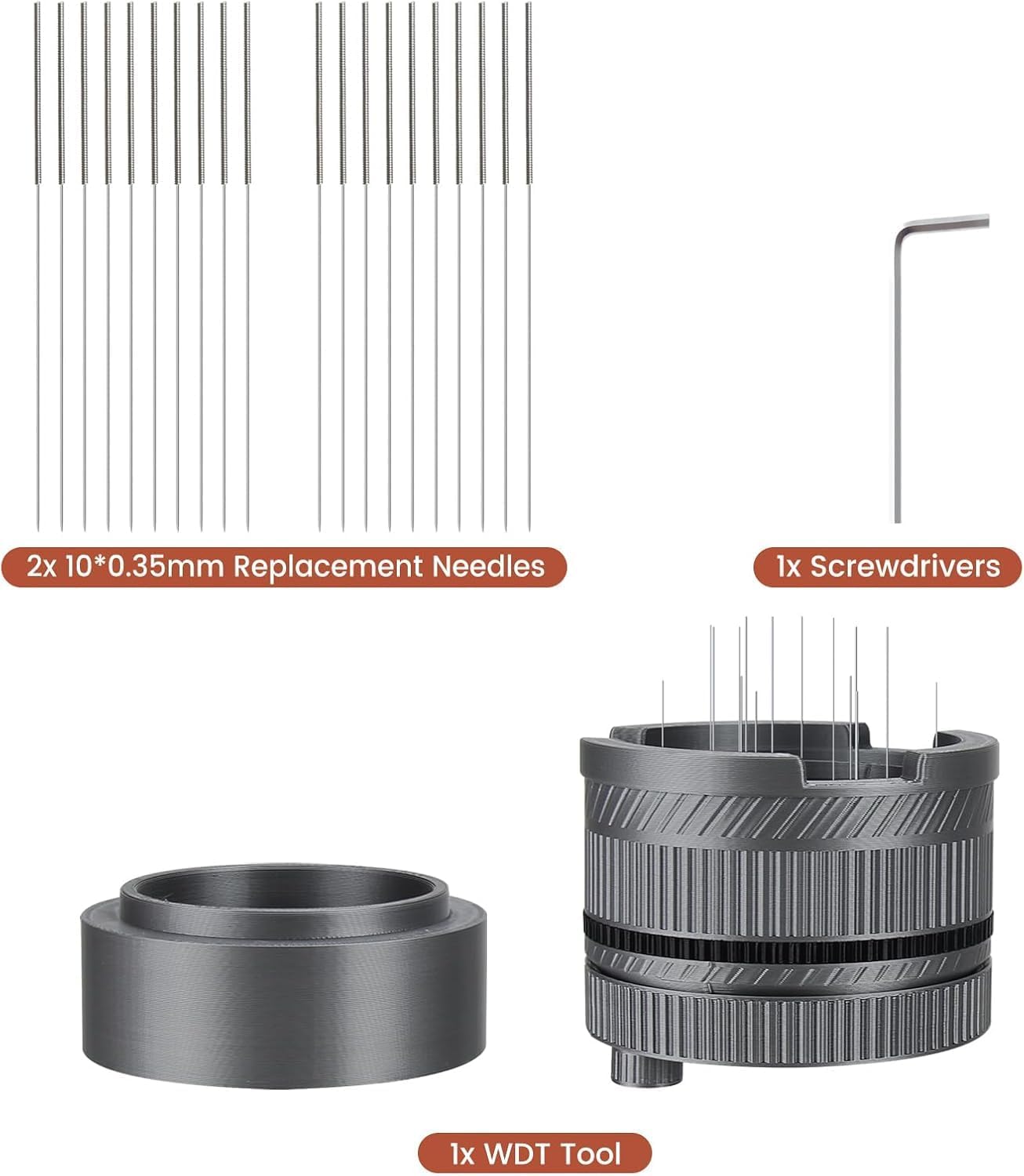 WDT Tool for Espresso - Professional 58mm Portafilter Coffee Distributor with 15 Adjustable Needles | Spirographic Spin Design for Even Extraction, Reduced Channeling & Barista-Perfect Shots