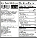 Fanale Crystal Agar Boba Jelly Ball, Ready to Serve, Soft Chew Texture, Instant Boba Pearls for Bubble Tea, Frozen Yogurt, Shaved Ice & Dessert’s Topping