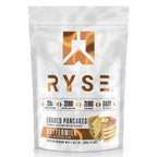 RYSE Loaded Protein Pancake & Waffle Mix - Buttermilk - Naturally Sweetened Breakfast with 21g Protein, 3g MCTs and 2g Fiber - No Added Sugar - High Protein Snack for Clean Energy - 6 Servings