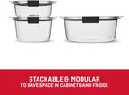 Rubbermaid Brilliance® Round Leak Proof Food Storage Containers, 6 Piece Set