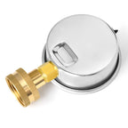 MEANLIN MEASURE 0~200Psi Stainless Steel Frame 3/4" Female 2.5" FACE DIAL Liquid Filled Pressure Gauge WOG Water Oil Air Water Pressure Test Table with Sealing Ring