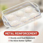 CAKETIME Jumbo Muffin Pan, Metal Reinforced Frame 3.5 Inch Large Silicone Cupcake Pan 6 Cups Large Muffin Pan with Handle Nonstick Jumbo Muffin Tin for Baking Giant Homemade Muffins, Frittatas 1 Pack