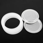 20PCS Silicone Gaskets Seal Ring with 4 PCS Stainless Steel Filter Basket Includes，Spare Food Grade Silicone Sealing Rings for Aluminium Stovetop Coffee Maker Pots -6Cup