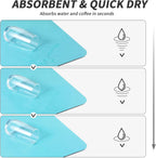 Coffee Mat - Absorbent Hide Stain Rubber Backed Dish Drying Mat for Kitchen Counter - Bar Mats for Countertops Accessories Fit Under Coffee Maker Espresso Machine