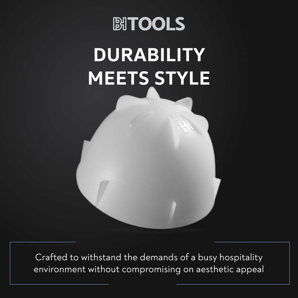 White Coffee Cupping Bowls 200ml - Stackable Heat-Preserving Cups - Premium Material Ideal for Coffee Tasting, High-Density Polyethylene for Zero Taste Interference - Set of 24