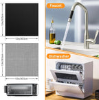 for Ninja Reusable Air Fryer Liners 12x12inch, Oven Liner for Bottom of Toaster Oven, 3x Liners + 3x Mesh Sheets, Non-Stick Baking/Microwave/Grill Mat,450°F,Pre-Cut Square for SP101/SP201/SP301/SP351