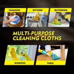 HOMEXCEL Microfiber Cleaning Cloth 6 Pack, 12.5 x 12.5 Inch Microfiber Towels for Cars, Ultra Absorbent Cleaning Rags, Lint Free Cleaning Towels for Household, Kitchen, Window, and Car, Multicolor