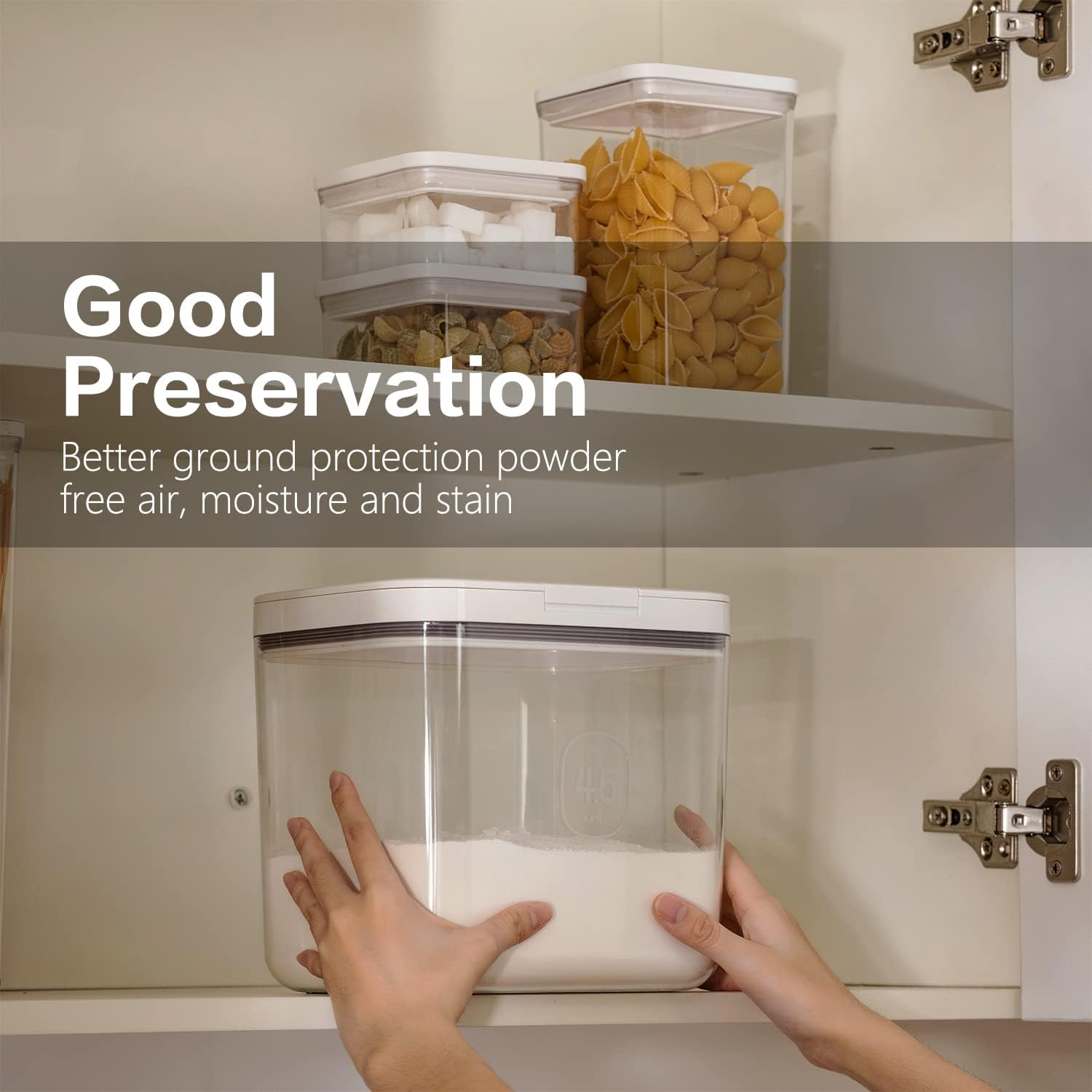 Flour Storage Container - 2.8L Keep Your Flour Fresh and Conveniently Accessible