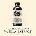 Cook's, Alcohol Free Pure Vanilla, for Cooking, Baking, Desserts, Madagascar Pure Vanilla, 4oz