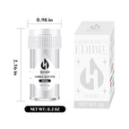 White Edible Glitter for Cocktails - 6g White Luster Dust Edible Drink Glitter Food Grade Metallic Shimmer Powder Cake Sprinkles for Beverage Chocolate Candy