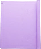 uxcell Silicone Pastry Mat, 31.5" x 23.6" Silicone Baking Mat with Measurements, Non-Stick Dough Rolling Mat for Making Pastry Cookies Bread Pizza Purple