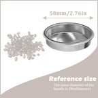 58mm Backflush Inser, Backflush Filter Espresso, Stainless Steel Back Flush Blind Filter Basket Fits for Breville Gaggia Classic and other Espresso Machines Espresso Cleaning Disc (2-Piece Set)