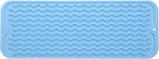 Silicone Dish Drying Mat for Multiple Usage,Easy clean,Eco-friendly,Heat-resistant Silicone Mat for Kitchen Counter,Sink,Bar,Bottle,or Cup Light Blue M 17 inches x 6 inches