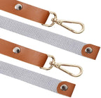 Mignongirl Crossback Apron with Pockets x2,Split Apron with Adjustable Straps,M-XXL (Beige)