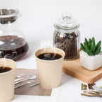 Disposable Paper Cups, Plant Fiber Brown Hot Drink Cups 160 Count 8 oz