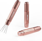 MHW-3BOMBER WDT Tool Espresso Distribution Tool Retractable Espresso Coffee Stirrer, Adjustable Range Coffee Distributor for Barista, Magnetic Store, 0.4mm 8 Needles with 8 Extra, Pink, T6191-OS