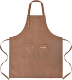 Tosewever Art Aprons for Women Painting Pottery Baking, Mens Buckle Straps Kitchen Apron with Pockets for Chef Cooking
