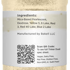 BAKELL Champagne Gold Edible Glitter, 45 Grams | TINKER DUST Edible Glitter | KOSHER Certified | 100% Edible Glitter | Cakes, Cupcakes, Cake Pops, Drinks, Dessert Vegan Glitter & Dusts (45g Shaker, Champagne Gold)