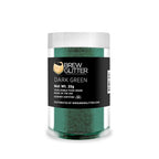 Dark Green BREW GLITTER Edible Glitter For Drinks, Cocktails, Beer, Garnish Glitter & Beverages | KOSHER & HALAL Certified | 100% Edible & Food Grade | Vegan, Gluten, Nut Free (25g, Dark Green)