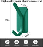 Paoli Heavy Duty Adhesive Wall Hooks (4, Emerald)