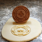 Wood Cookie Stamp, 2.5 Inch (Club Poker Chip CS-110)