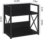 YINMIT Countertop Shelf Organizer,Coffee Bar Accessories,Spice Rack,Coffee Counter Shelf,2 Tier Coffee Organizer Station for Mugs,Cups,Cream,Syrup(Black, Large)