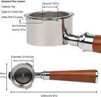 51mm Bottomless Portafilter 3 Ears with Puck Screen | Compatible with CASABREWS Espresso Machine CM5418, 3700Essential, 3700Gense (Prongs Thickness 4mm)