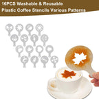 Espresso Accessories Kit 51mm Tamper: 51mm Espresso Tamper Set Barista Tools Including Coffee Tamper, Milk Frother Cup, WDT Tool Espresso Tools, Tamper Mat, Latte Pen, Coffee Spoon, Coffee Stencils