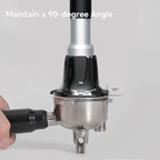 Espresso Tamper, 53mm Tamper 25lb-40lb with Stainless Steel Base, Coffee Tamper with with Sound Feedback, Provides Consistent Tampingwith Comfortable Grip