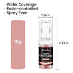 Rose Gold Edible Glitter Spray - 15g Edible Rose Gold Glitter for Cakes Food Grade Metallic Shimmer Powder Cake Spray for Cookie Decorating Chocolate Strawberry
