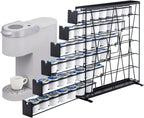 FlagShip 6-Tier Coffee Pod Holder for K Cup - 42 Capsule Max Capacity Metal Rack, Ultra-Efficient Corner Storage Space Saving Design